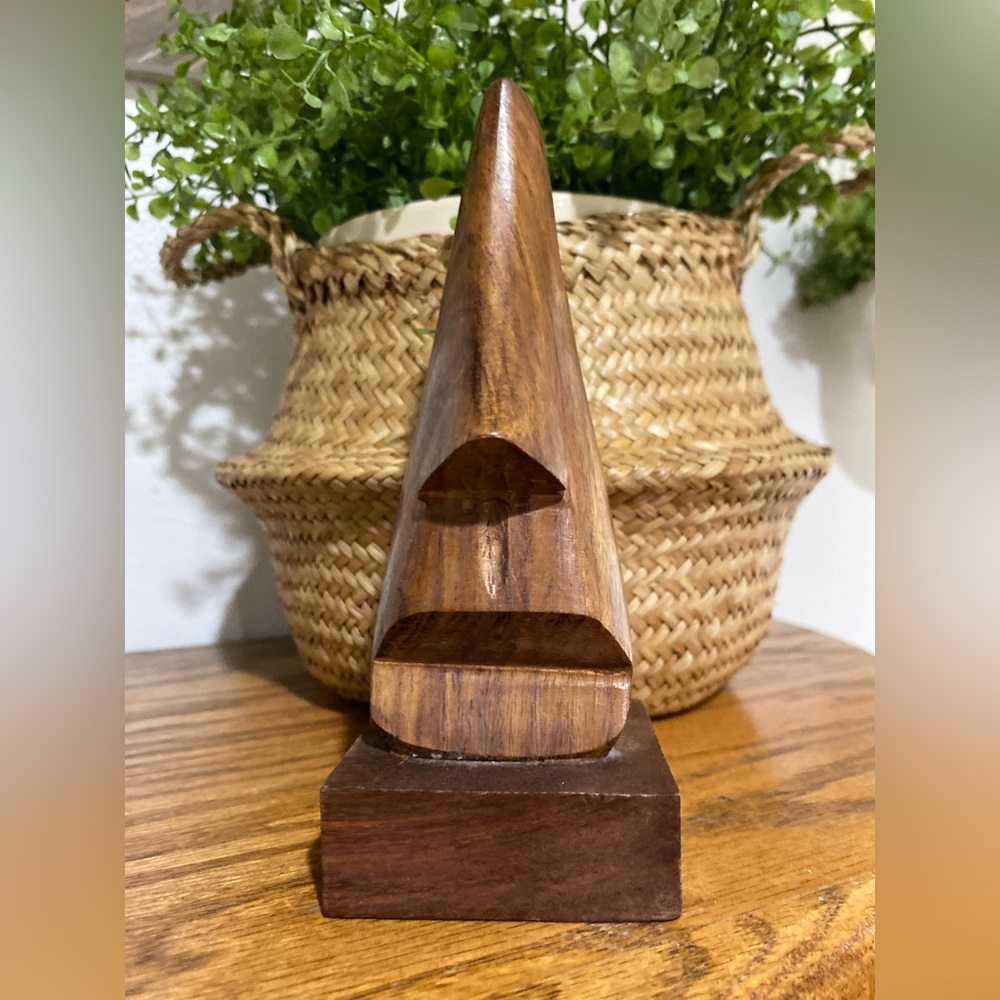 Wooden eye glass holder